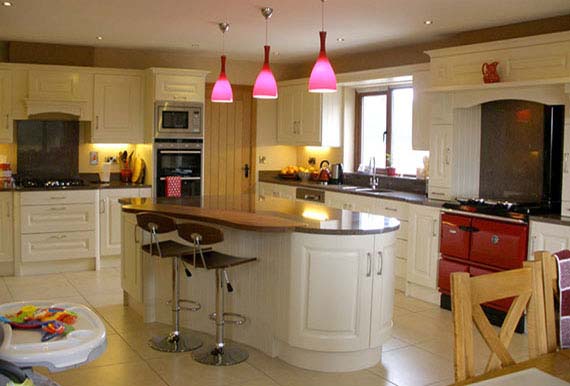 Solid Cream painted fitted-kitchen Image